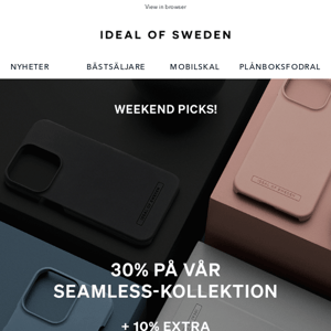 30% på vår SEAMLESS-kollektion