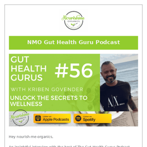 🎧 Gut Health Gurus Podcast #56- Kriben Govender