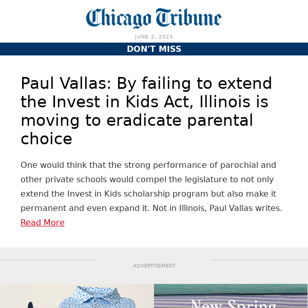 By failing to extend the Invest in Kids Act, Illinois is moving to eradicate parental choice