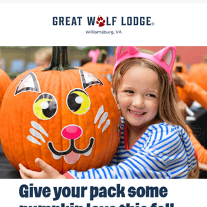 Color your fall with a Great Wolf escape!