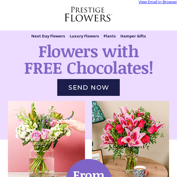 Flowers with FREE Chocolates! 💐