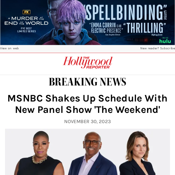 MSNBC Shakes Up Schedule With New Panel Show 'The Weekend'