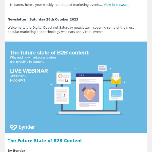 Webinars & Events: Personalise and Scale With AI, Digital Transformation + Much More