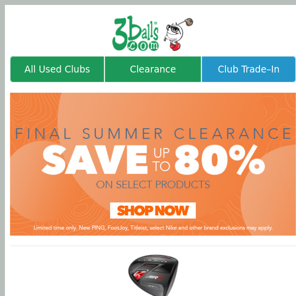 Great Deals on Clearance Gear - Save Now