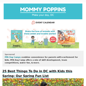 25 Best Things To Do in DC with Kids this Spring: Our Spring Fun List