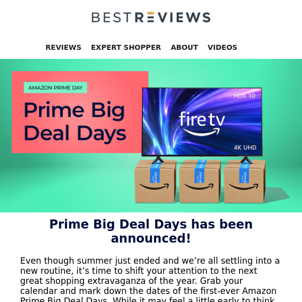 Did you hear the news? Amazon Prime Big Deal Days is coming soon 🛍️