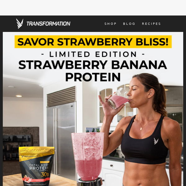 Strawberry Banana Protein – Grab Yours!