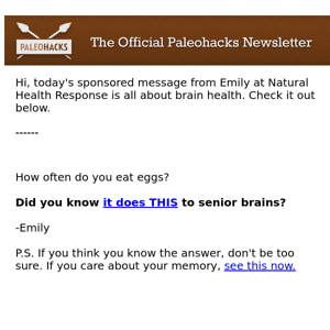 What eggs do to senior brains