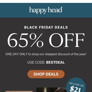 Only Hours Left to Save 65%
