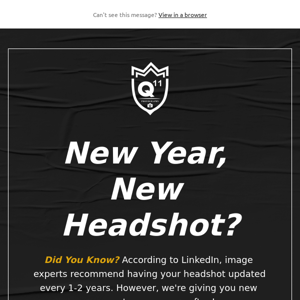 New Year, New Headshot