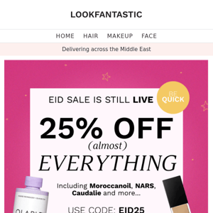 Eid Sale ❤️ 25% Off (almost) EVERYTHING