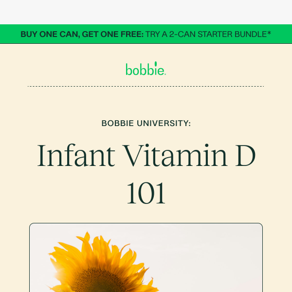 Infant Vitamin D 101