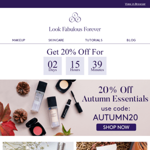 3 More Days To Save On Autumn Essentials