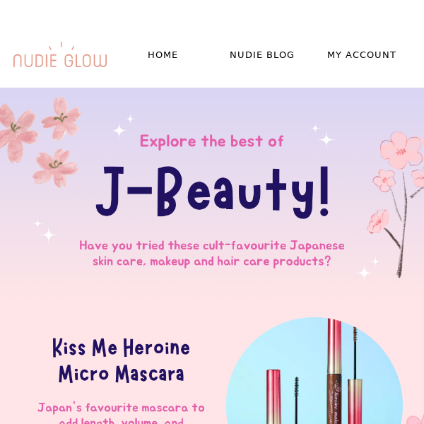 NEW!✨ J-Beauty is now at Nudie Glow! 🌸