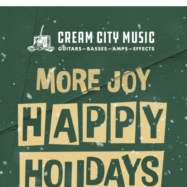 More Deals, More Joy: Shop Cream City Music's Christmas Sale!