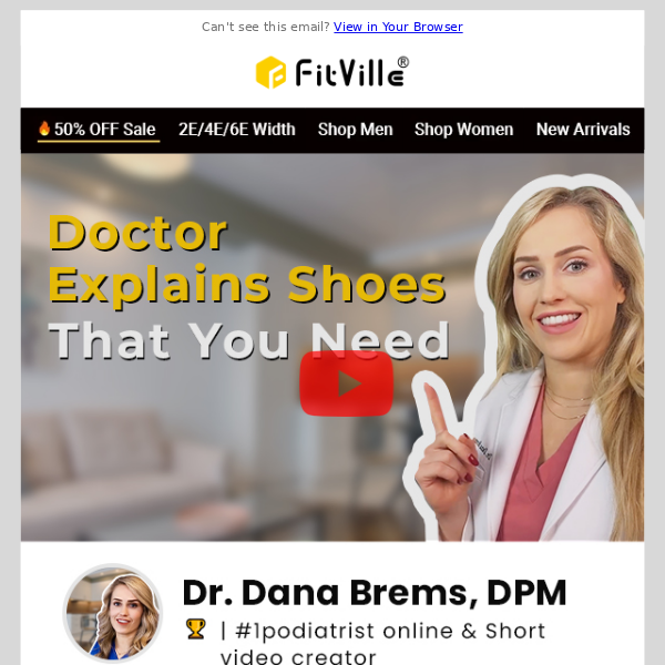 Doctor explains the shoes that you need!
