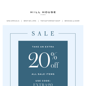 Take An Extra 20% Off Sale