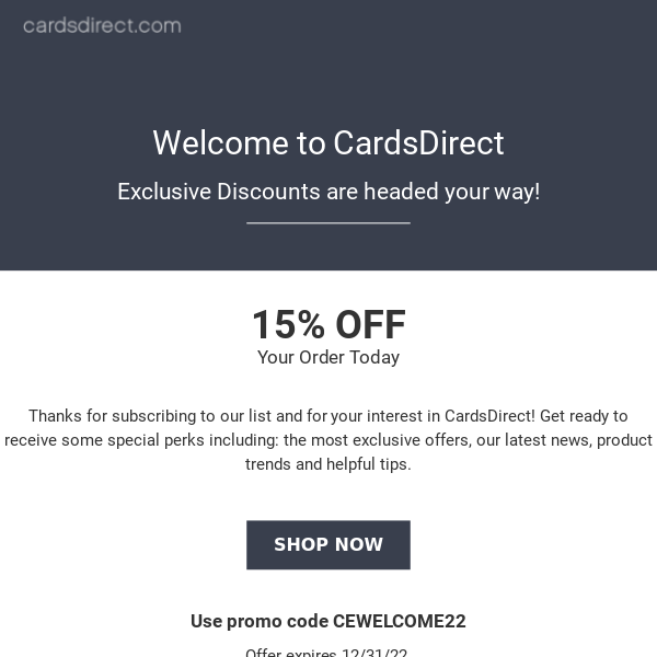 Welcome to CardsDirect