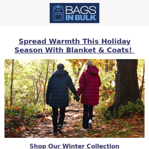 Shop Our Coats and Blankets This Holiday Season!