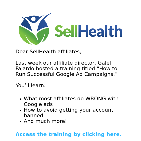 [SellHealth] Google Ads Training