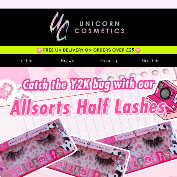 Catch the Y2K bug with our Allsorts Lashes 💋