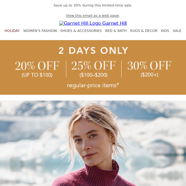 2 DAYS ONLY: shop more, SAVE more