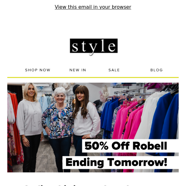 Last Chance to Shop 50% Off Robell 🚨