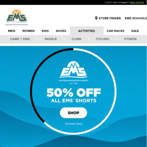 FLASH SALE: 50% OFF ALL EMS Shorts