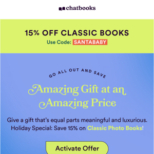 Chatbooks, Give a Meaningful Gift this Holiday