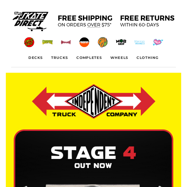 Now Available 🚨 Indy Stage 4 Trucks