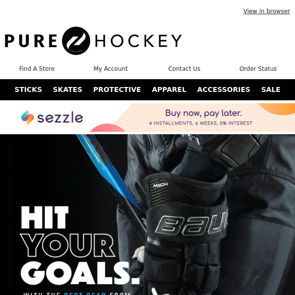 Pure Hockey, Are You Team Vapor Or Team Supreme? Score The Latest Gear From Bauer & Hit Your Goals!