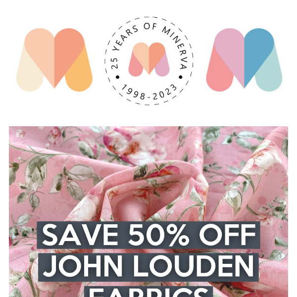 Half-price John Louden dressmaking fabrics!