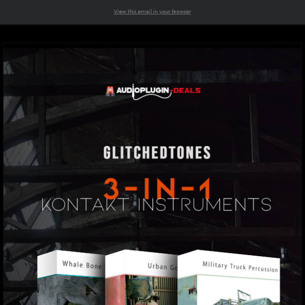 🔥 Get 83% Off 3-in-1 Percussion Bundle for Kontakt by Glitchedtones - Only 10 bucks!