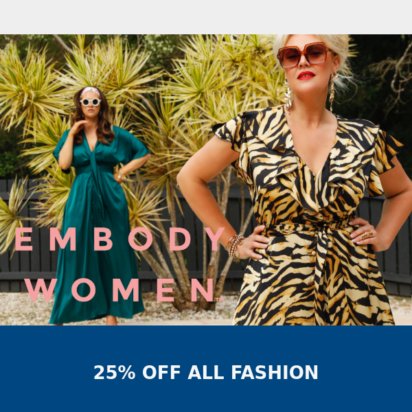 25% OFF ALL FASHION & SALE!