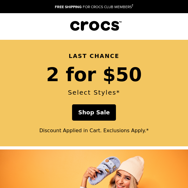 Hurry! 2 for $50 Ends Soon ⏰ - Crocs