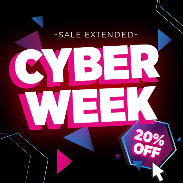 Cyber Week - Sale Extended - 20% Off Every Bottle