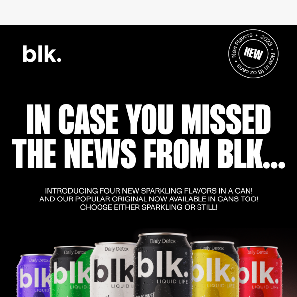 In Case You Missed the News from Blk…