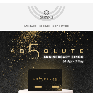 Take part in our Anniversary Bingo and win big!