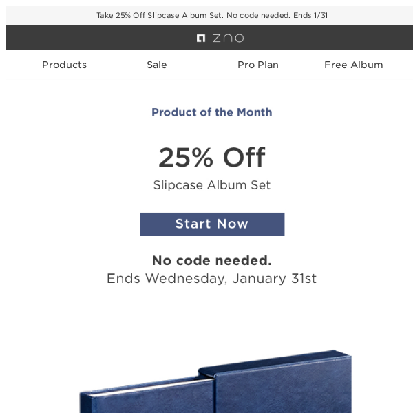 HOT! Get 25% Off Slipcase Album Set Now!