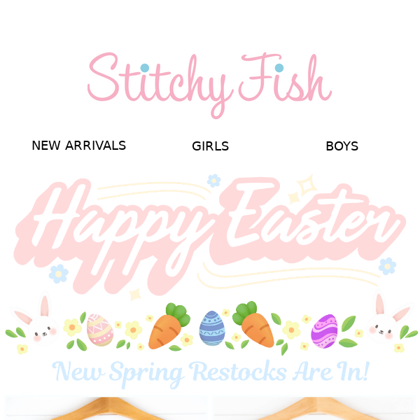 Happy Easter! New Restocks Are In!