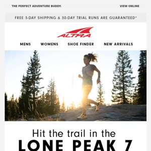 Trail running + Lone Peak 7 = 😃