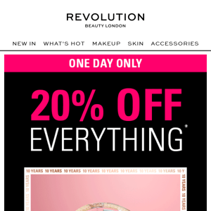 Birthday Sale: 20% OFF everything 🎂