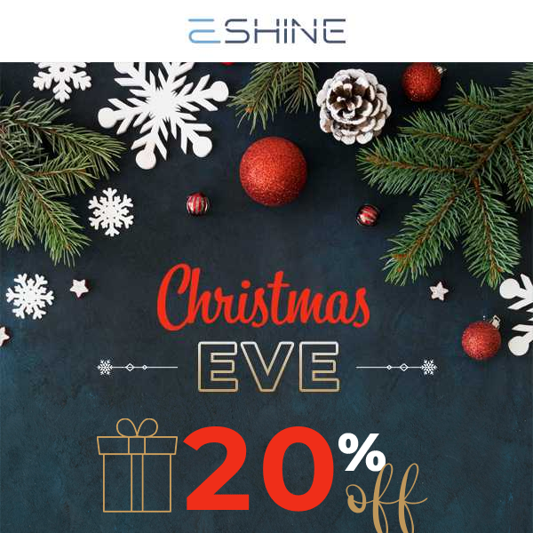 Brighten up your Christmas with 20% Off🌟