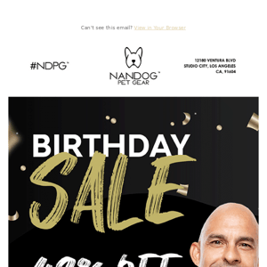 Birthday SALE - Over 40% OFF 🎁