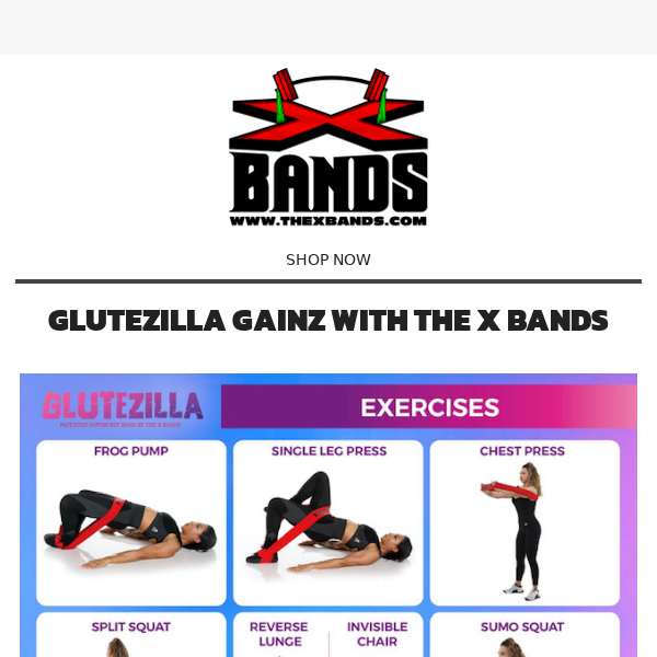 Firm & Shapely Glutes - Try The X Bands Now!🍑