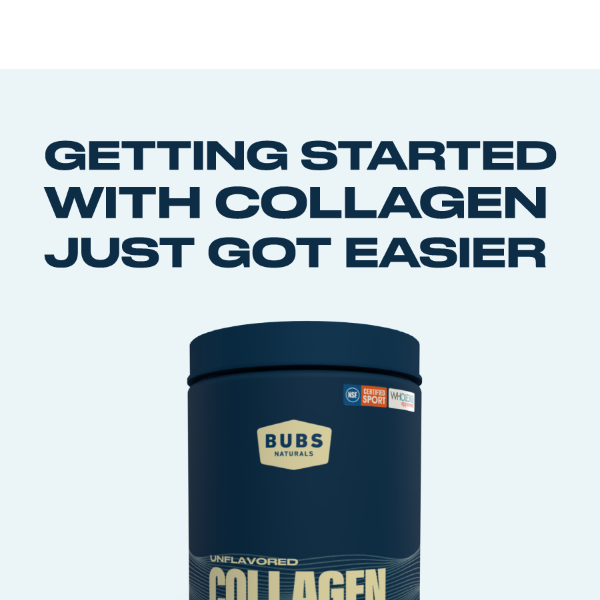 Discover the Benefits of Collagen with Our New 10oz Tub!