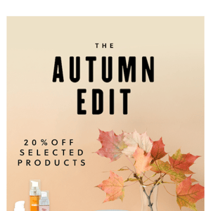 20% off select products this weekend