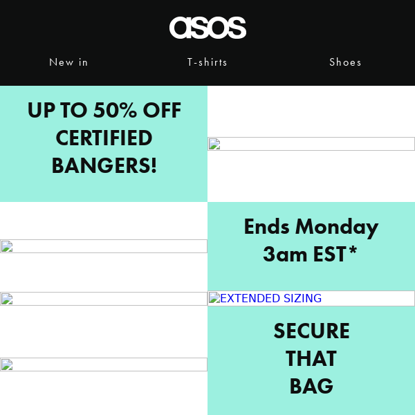 Up to 50% off certified bangers 🕺