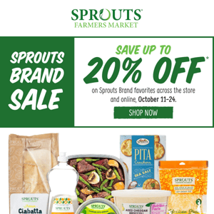 Sprouts Farmers Market, SALE-BRATE with our Sprouts Brand Sale!