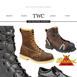 Ends Friday ⌛ - Up to 15% Off Thorogood Footwear!